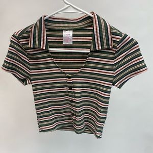 No boundaries - button up shirt and skirt set